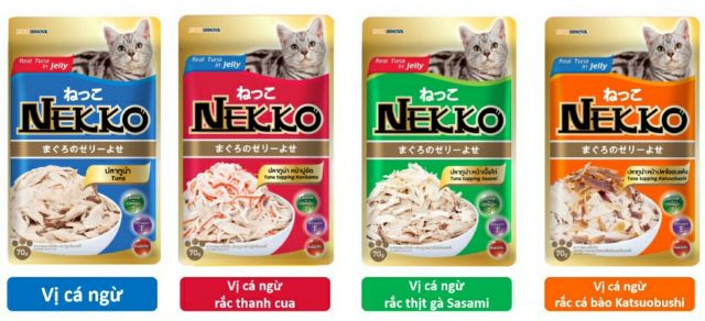Sốt cho mèo Nekko Jelly (dạng thạch) 70g