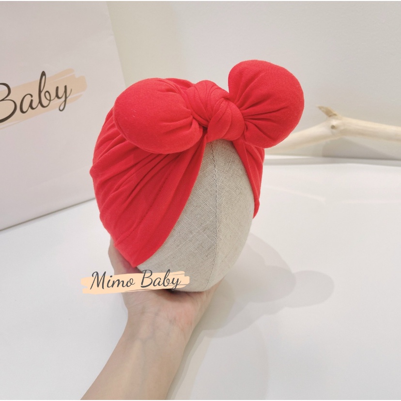 Mũ nón turban nơ phồng siêu cute cho bé gái 1-3 tuổi MTB93 Mimo Baby