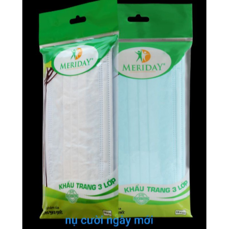 Khẩu trang y tế  Bạch Tuyết 3 lớp  gói 10 cái.