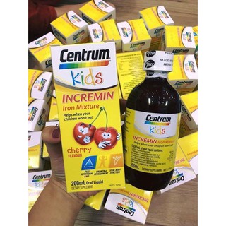 Siro Cho Trẻ Biếng Ăn Centrum Kids Incremin Iron Mixture Của Úc