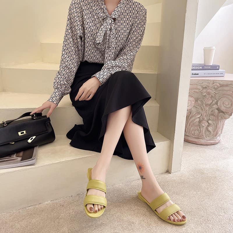Dép Cao Su Mềm Hai Quai Ngang Người Lớn Hàng QCCC Ảnh Thật Được Chọn Màu