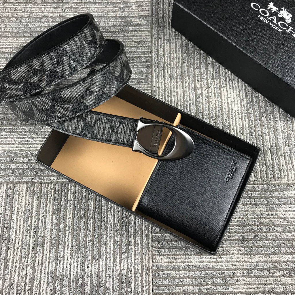 Ví Nam Coach + Thắt Lưng / Hai Trong Một