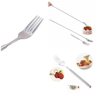 Nĩa Ăn Trái Cây/BBQ Cán Kéo Dài Tiện Dụng Cho Nhà Bếp