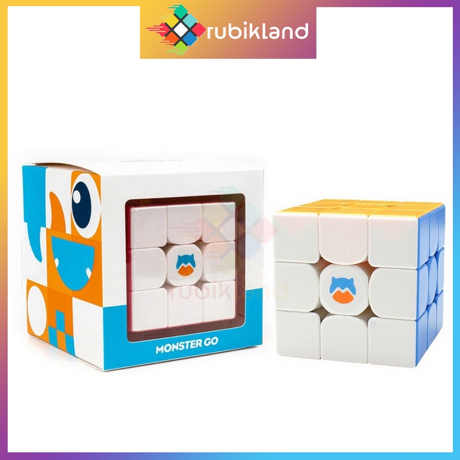 [Version 1] Rubik 3x3 Monster Go MG3 Cao Cấp Gan MG356 Cube Rubic 3 Tầng Stickerless Đồ Chơi Trí Tuệ Trẻ Em