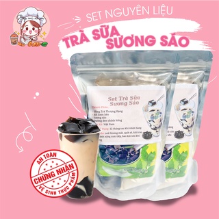 Trà Sữa Tự Pha Set Nguyên Liệu Trà Sữa Sương Sáo Đường Đen (42-45LY) - NGUYÊN LIỆU BẾP MI NHON