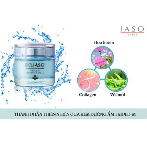 Kem Dưỡng Ẩm 3 Cấp Độ IASO DR IASO TRIPLE - M HYDRATING CREAM D08