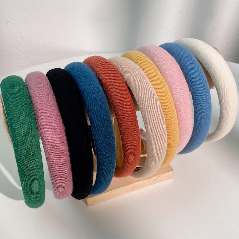 Băng đô rửa mặt vành rộng phong cách Hàn Quốc thời trang thu đông cho nữ