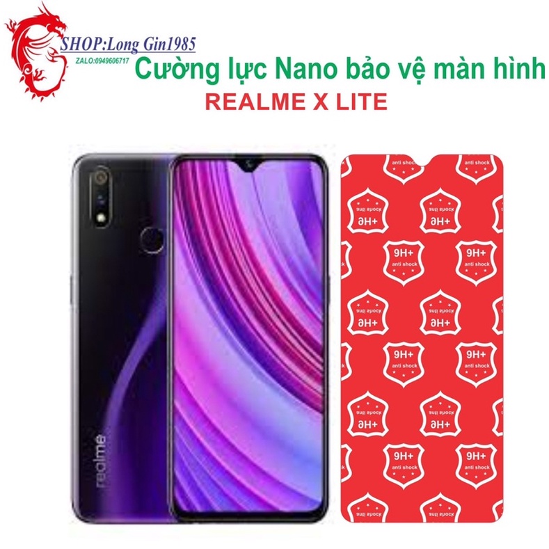 Realme X Lite Cường lực Nano chống va đập chống trầy xước tốt