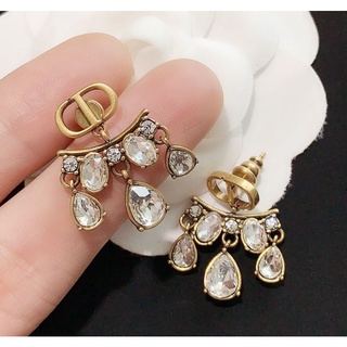 Bông tai cd đá giọt nước