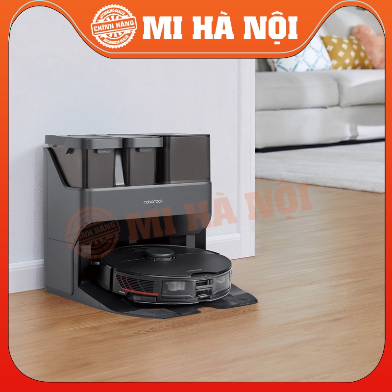 Robot Hút Bụi Lau Nhà Roborock S7 MaxV Ultra - Bản quốc tế - Lau rung cao tần - Tự động đổ rác, giặt giẻ, vệ sinh