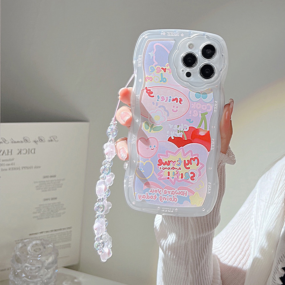 Ốp lưng iphone Ốp Điện Thoại Họa Tiết Graffiti Hai Chiều Kèm Dây Đeo Cho iphone13 12promax 13 Xs 8p/Promax/X/Xs/13/Pro/Max Dinuo case