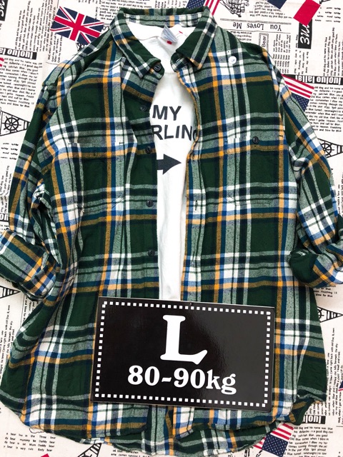 Flannel - Sơmi caro form Mỹ | BigBuy360 - bigbuy360.vn
