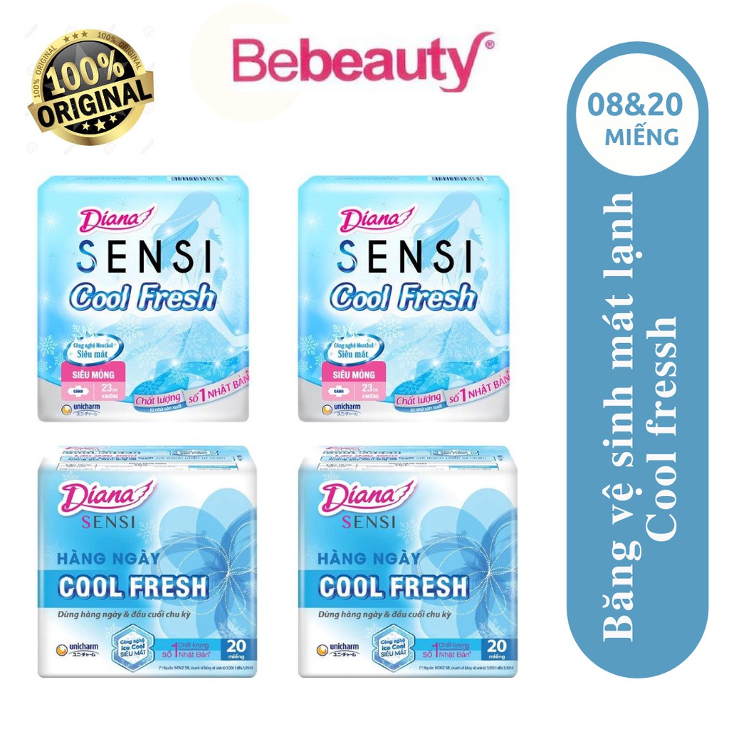 Băng Vệ Sinh Mát Lạnh Diana Sensi Cool Fresh