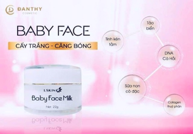 RẺ VÔ ĐỊCH!!! KEM BABY FACE MILK CẤY TRẮNG CĂNG BÓNG CỦA CÔNG TY ĐAN THY | BigBuy360 - bigbuy360.vn