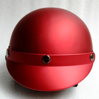 NÓN BẢO HIỂM NỮA ĐẦU GẮN LƯỠI TRAI SƠN CÙNG MÀU CHẤT LƯỢNG CAO CẤP CHUẨN CR - MÀU ĐỎ ĐÔ