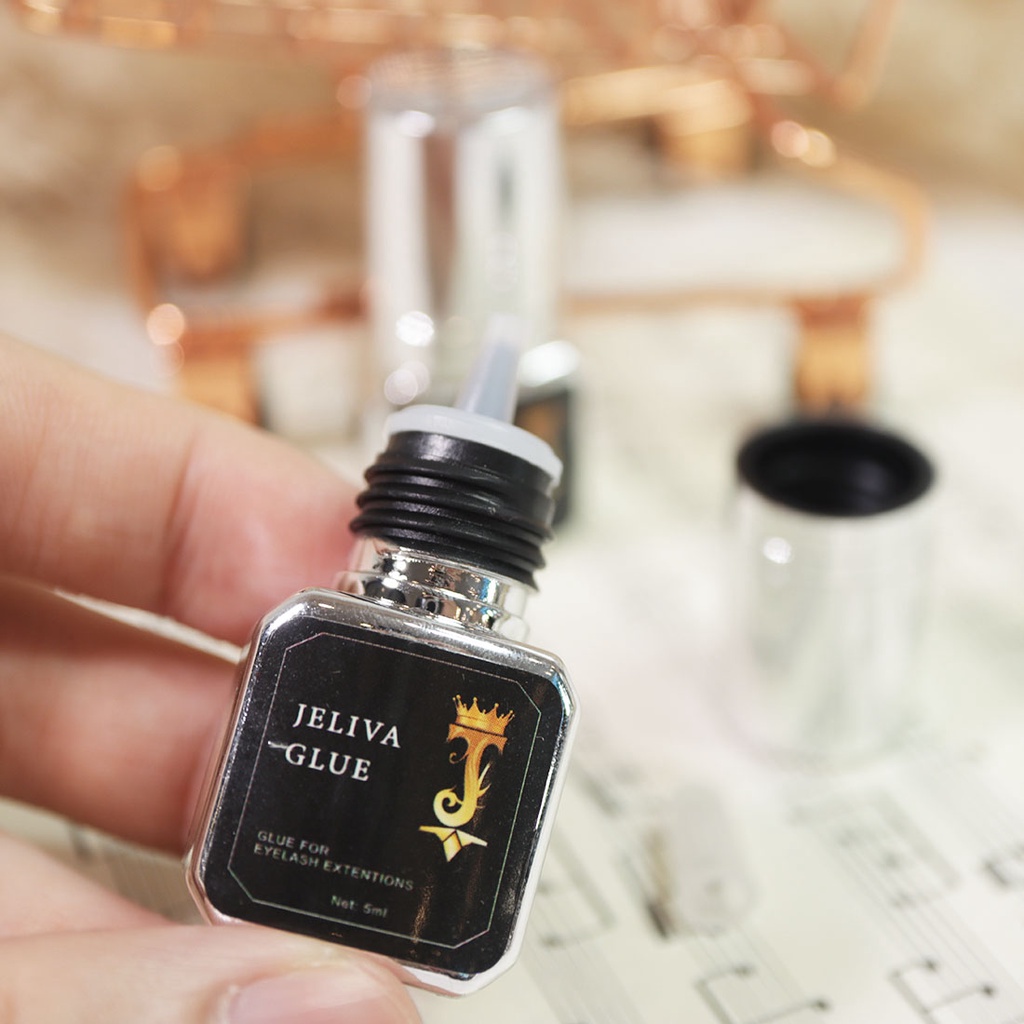 [Mã SKAMFMW035 giảm 8% đơn 500K] Keo nối mi ít cay siêu bền Jeliva Glue 5ml