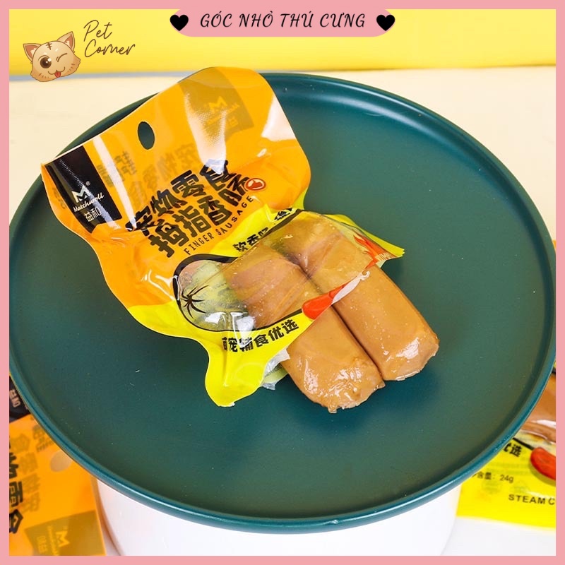 Xúc xích hấp Finger Sausage cho chó mèo 24g