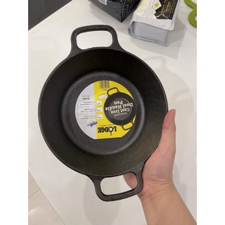 Chảo Gang Lodge đk 20cm có 2 quai tay cầm, chống dính tự nhiên