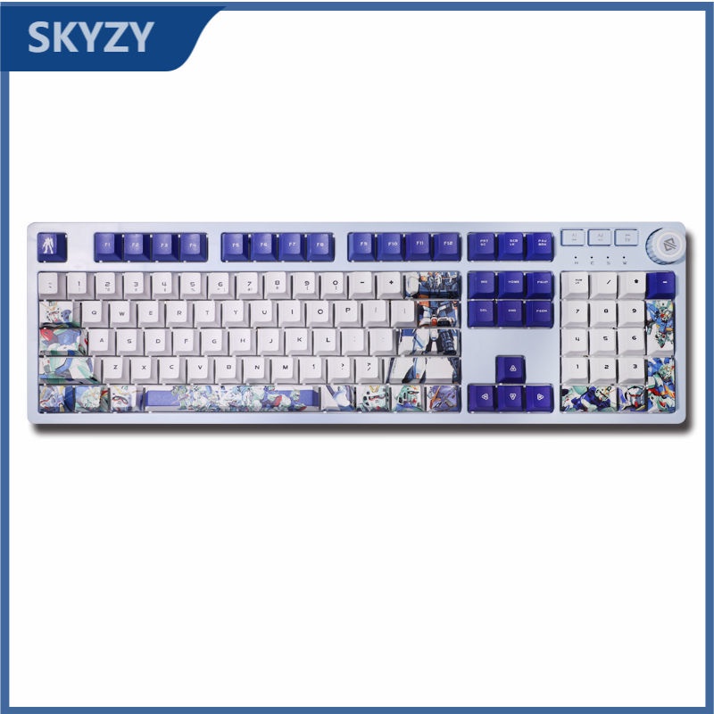 Gundam keycap Cherry Profile Mobile Suit Anime PBT Dye thăng hoa bàn phím cơ keycaps
