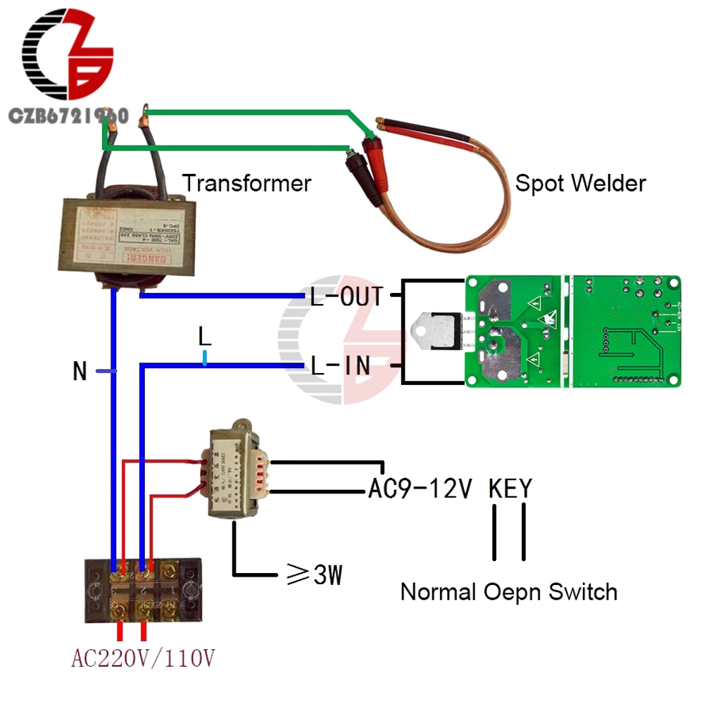 40A 100A Single Double Pulse Digital Spot Welder Weldering Controller Board Spot Solder Soldering Machine Time Control Module