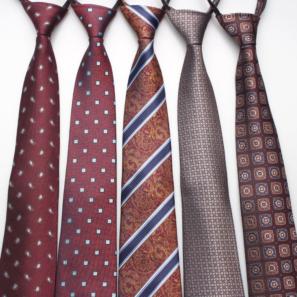 Cà Vạt Công Sở Chuyên Nghiệp Có Khóa Kéo Tự Động 8cm 24H