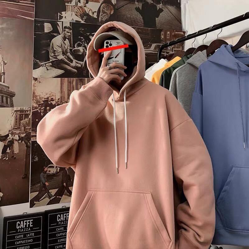 Áo hoodie hoa cúc nỉ bông cotton unisex