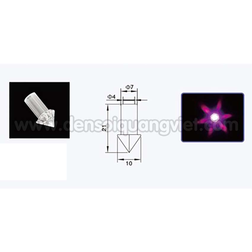 Đầu khuếch tán plastic tạo điểm nhấn, hiệu ứng đẹp mắt cho trần sao nhân tạo, trang trí sợi quang