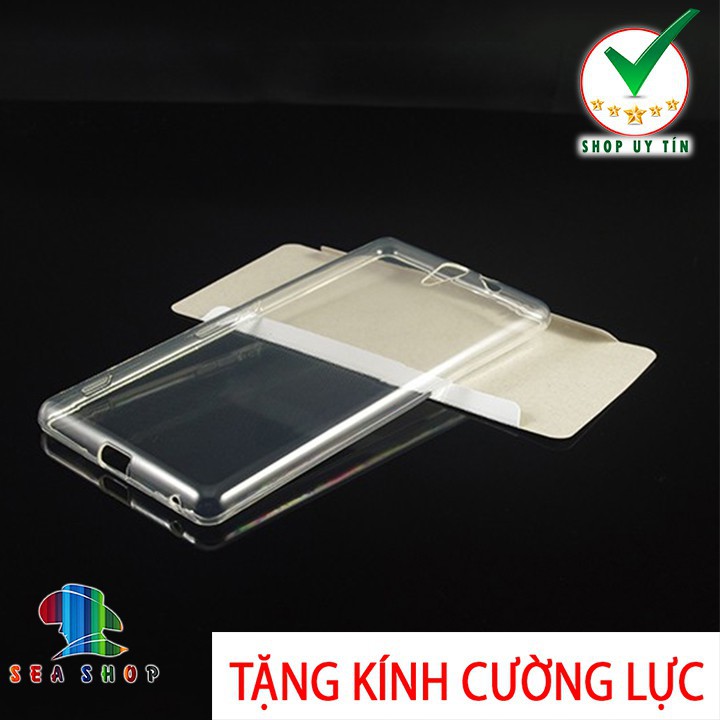 [TẶNG CƯỜNG LỰC]Ốp lưng Sony Xperia C5 - E5563 silicon trong suốt