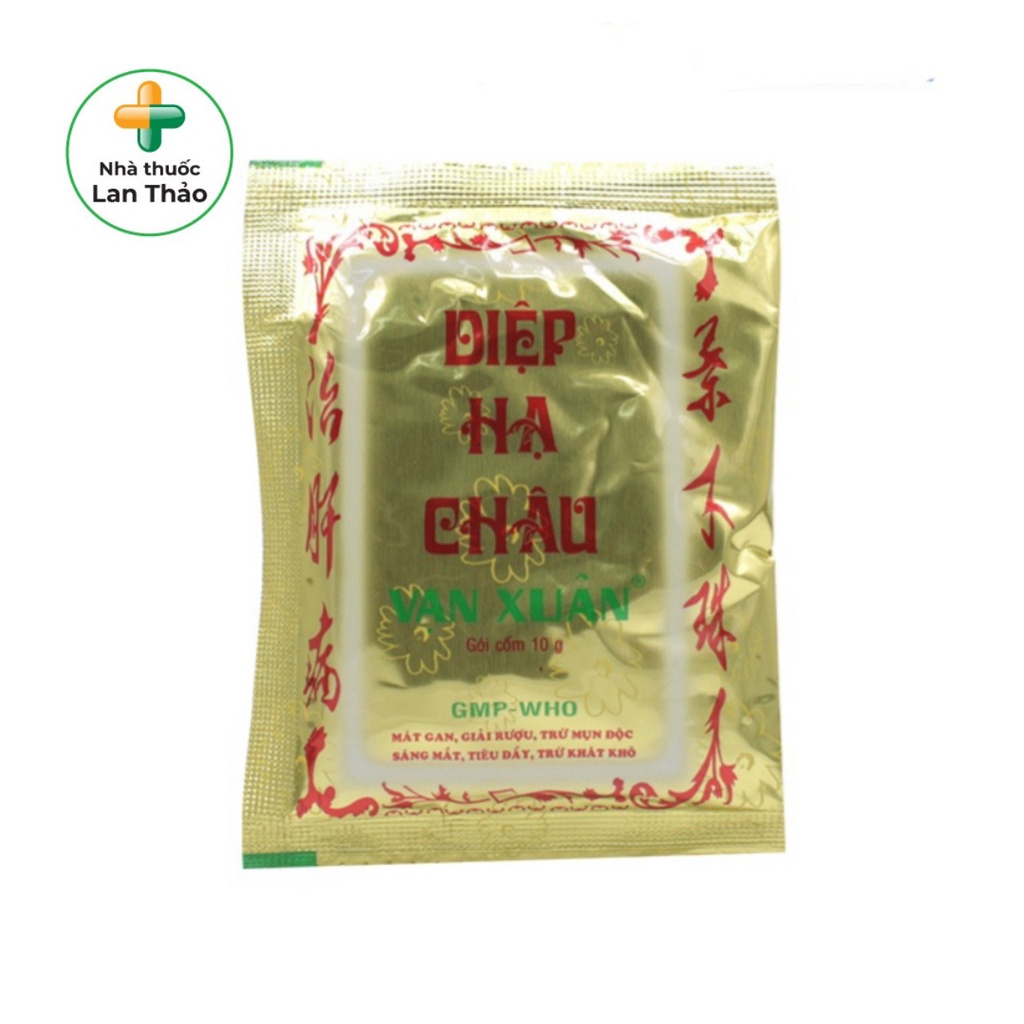 Trà Diệp Hạ Châu Vạn Xuân Hộp 20 Gói Giúp Mát gan Giải Độc