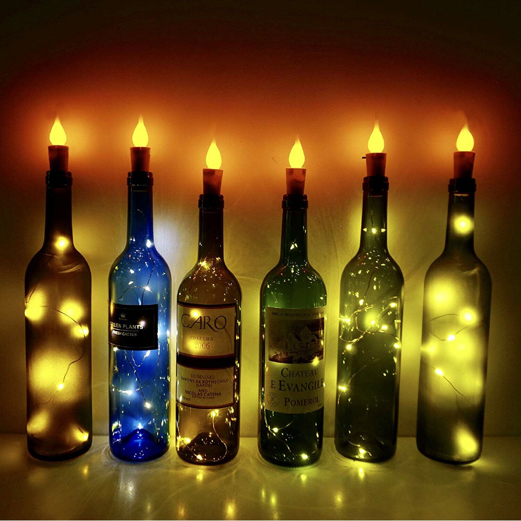 Dây Đèn Led 6 Feet Trang Trí Chai Rượu Cho Lễ Hội / Halloween / Giáng Sinh