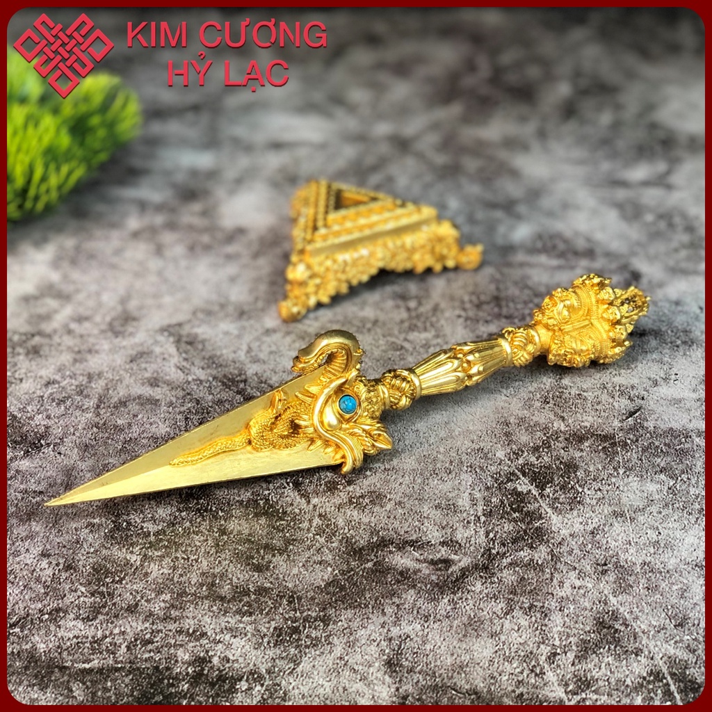 Pháp Khí Phubar Phổ Ba Mật Tông [Kim Cương Hỷ Lạc] Đồng 23Cm