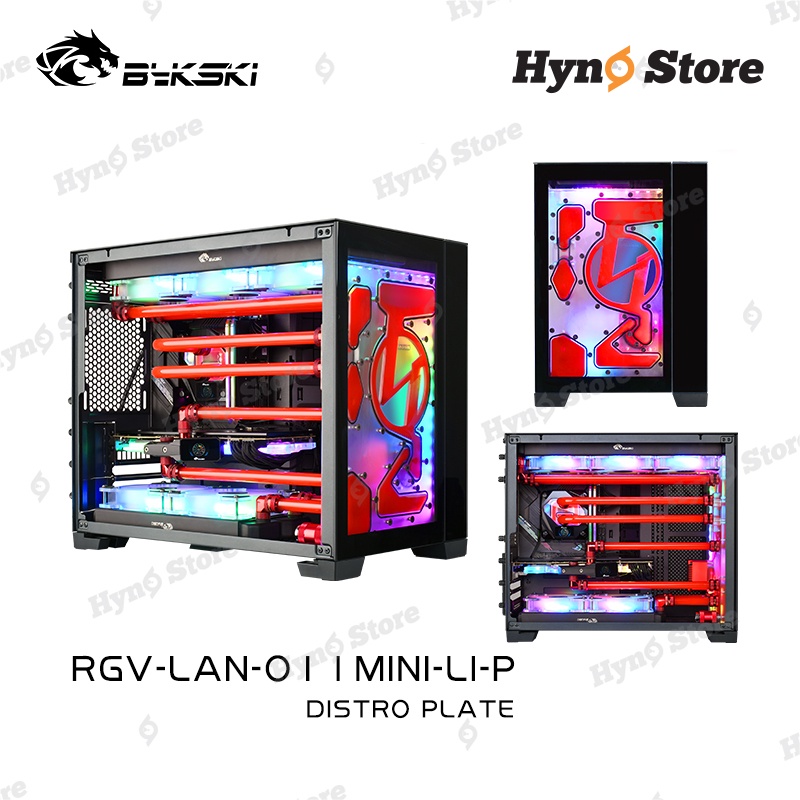 Distroplate Bykski RGV-LAN-O11MINI-LI-P Lianli O11 Mini Tản nhiệt nước custom - Hyno Store