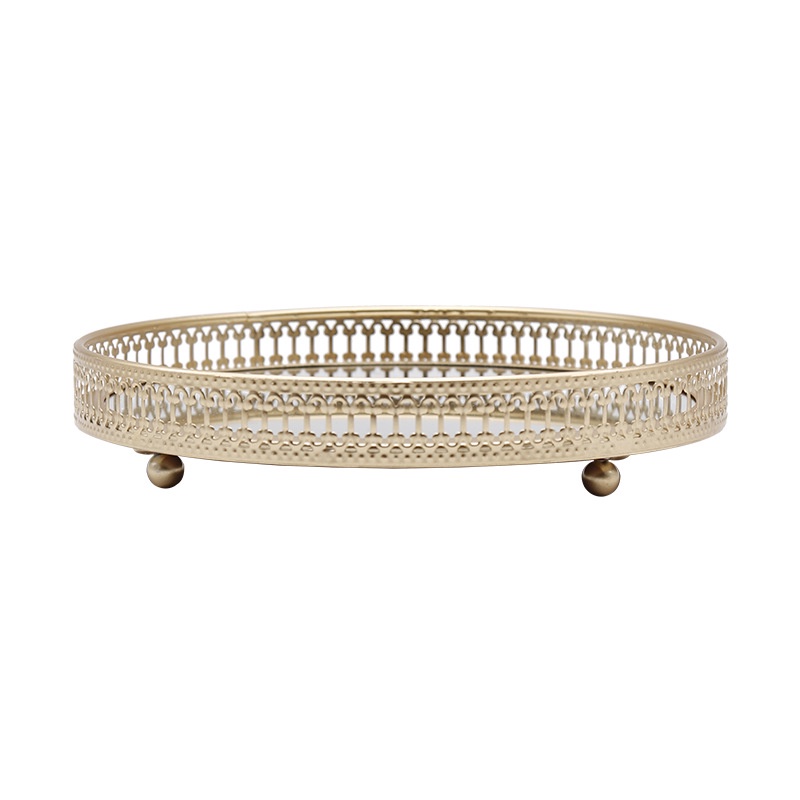 Khay gương MACEHO - Home decor khay trang trí đựng nến thơm BBW, Yankee, Candle cup, Manorcandle - 2 kiểu dáng