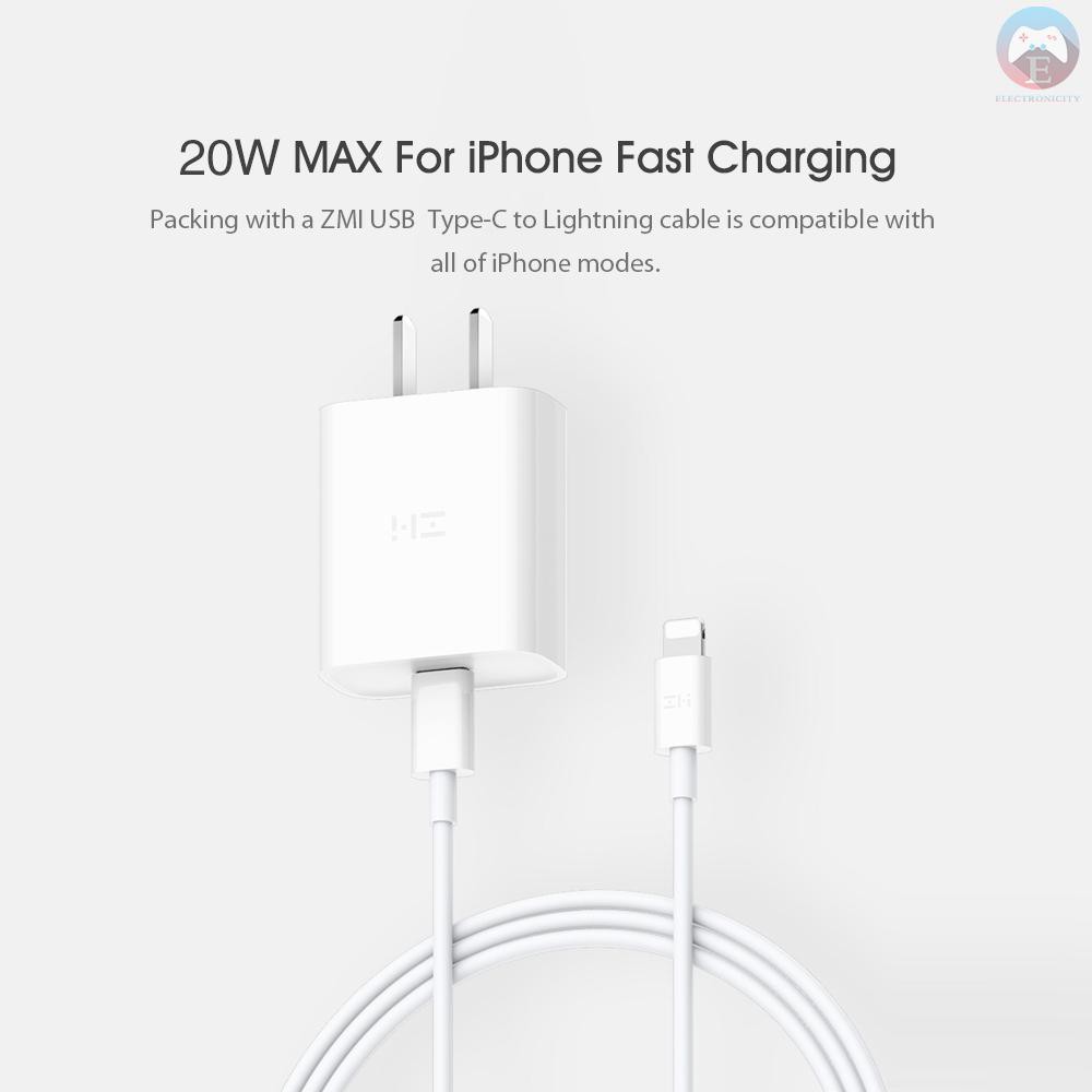 Cáp Sạc Nhanh Usb Loại C 20w Cho Iphone 12 / 12 Mini / 12 Pro Xs Max Xr Xs X 8 100-240v