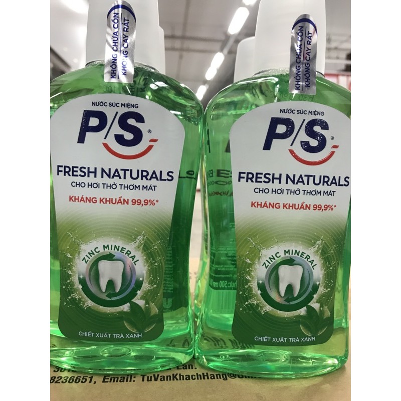 NƯỚC XÚC MIỆNG P/S trà xanh 500ml