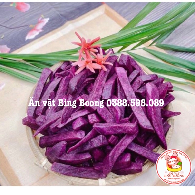 500g Khoai lang tím sấy sợi ⚡️FRESHIP⚡️ HÀNG NGUYÊN giòn, ngon, ngọt tự nhiên