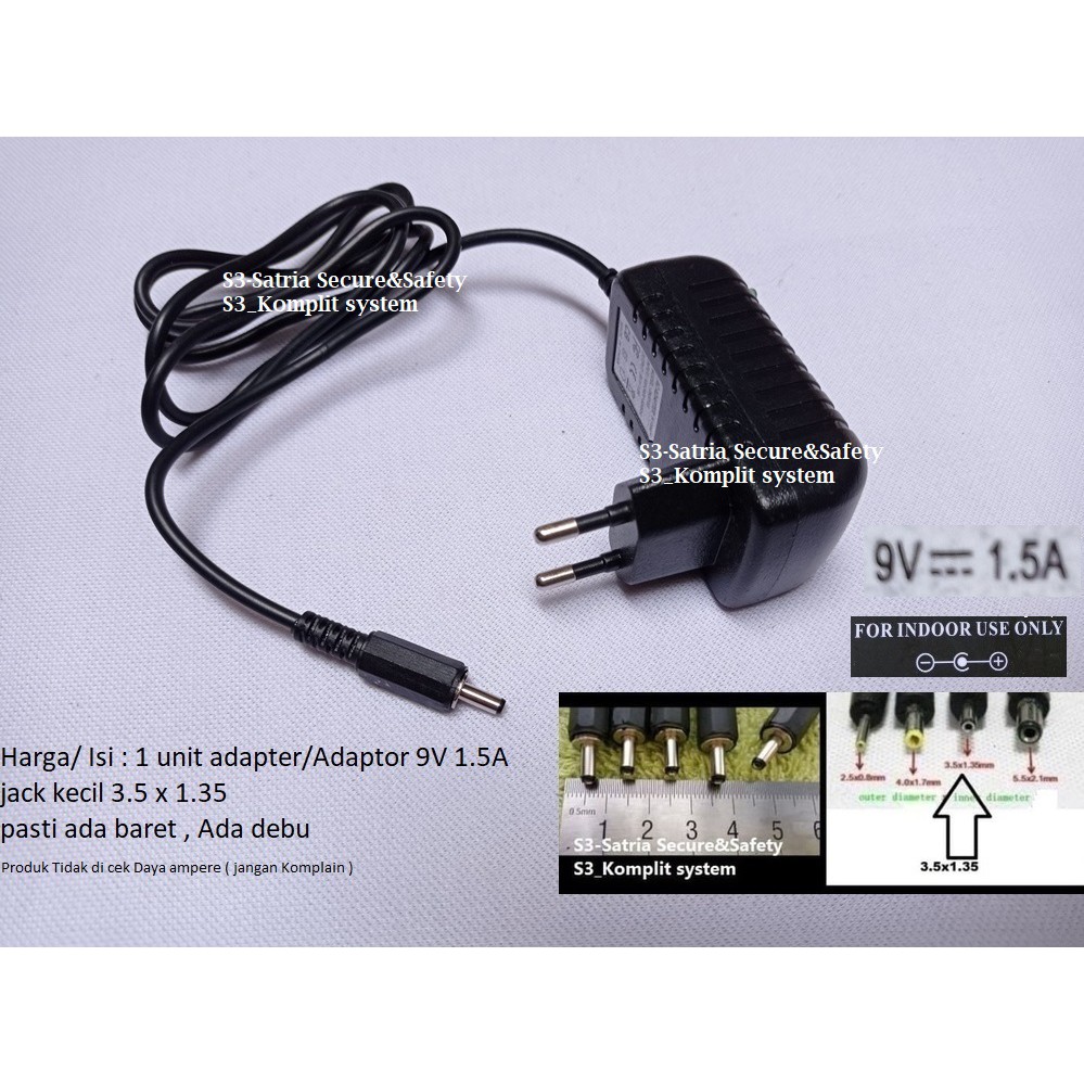 Adapter Chuyển Đổi 9v 1.5a 1.5a Jack K 3.5x1.35 9 V 1.5 A 1.5 Cho Máy In Nhiệt 1a