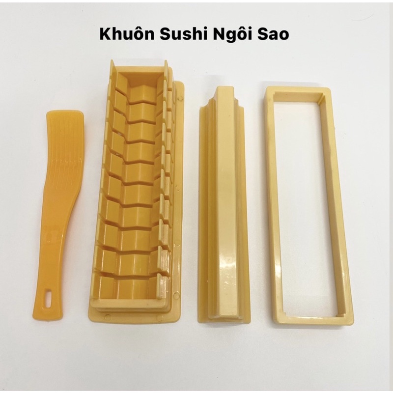 Khuôn Làm Sushi, Cơm Cuộn Hình Tròn/Ngôi Sao/Trái Tim