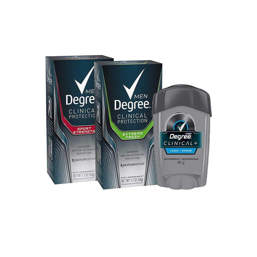 Lăn sáp khử mùi nam Degree Men Clinical Antiperspirant Deodorant 48g (Mỹ)