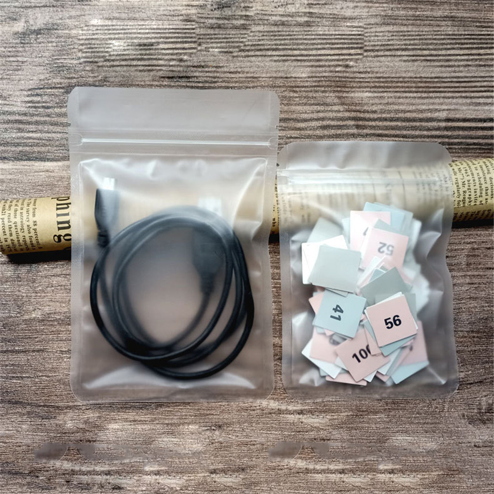 Bộ 20 Túi Nhựa Trong Suốt Có Khóa Kéo Chống Thấm Nước Đựng Đồ Tiện Dụng