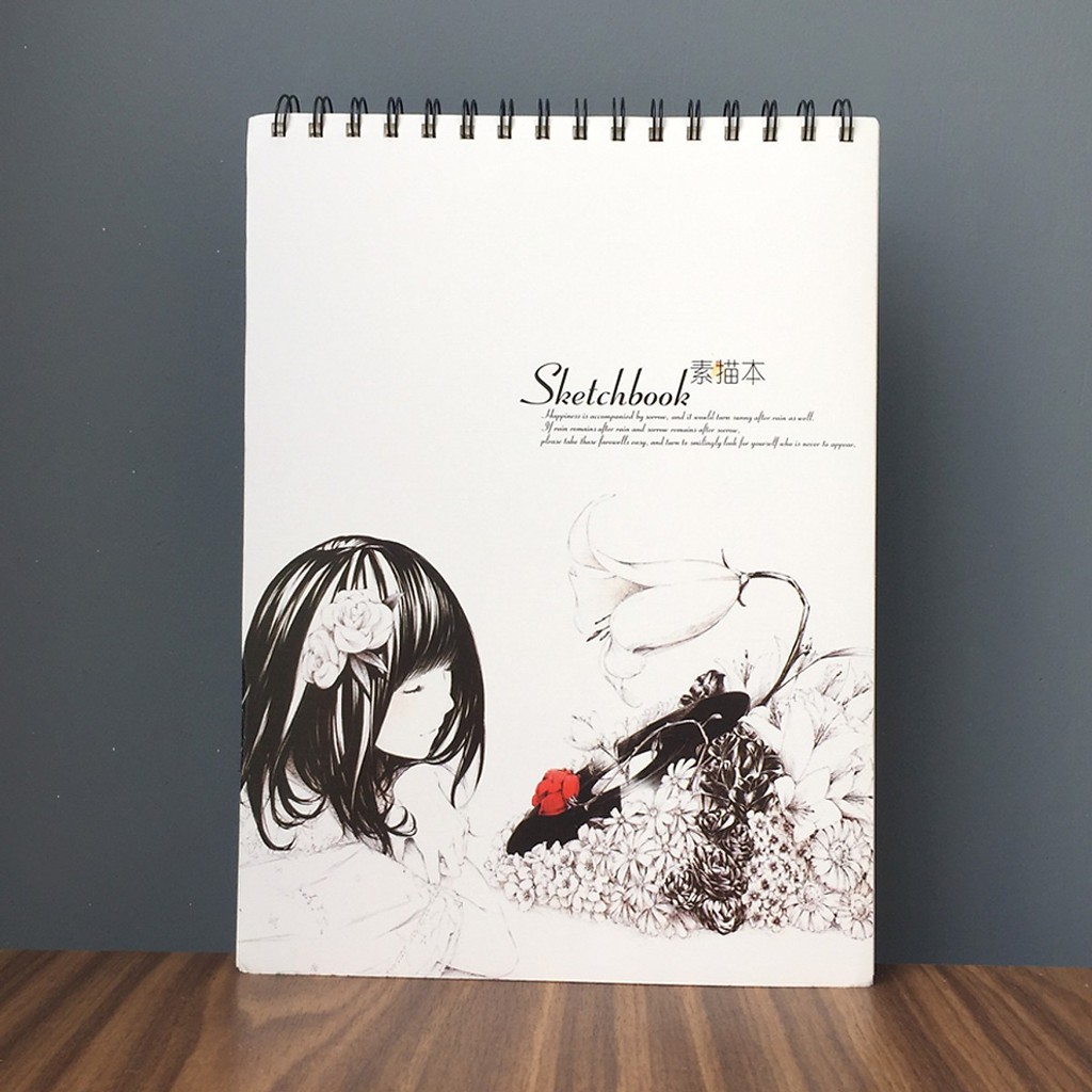 Sổ Vẽ Ký Hoạ Gáy Lò Xo Cao Cấp A4 Sketchbook