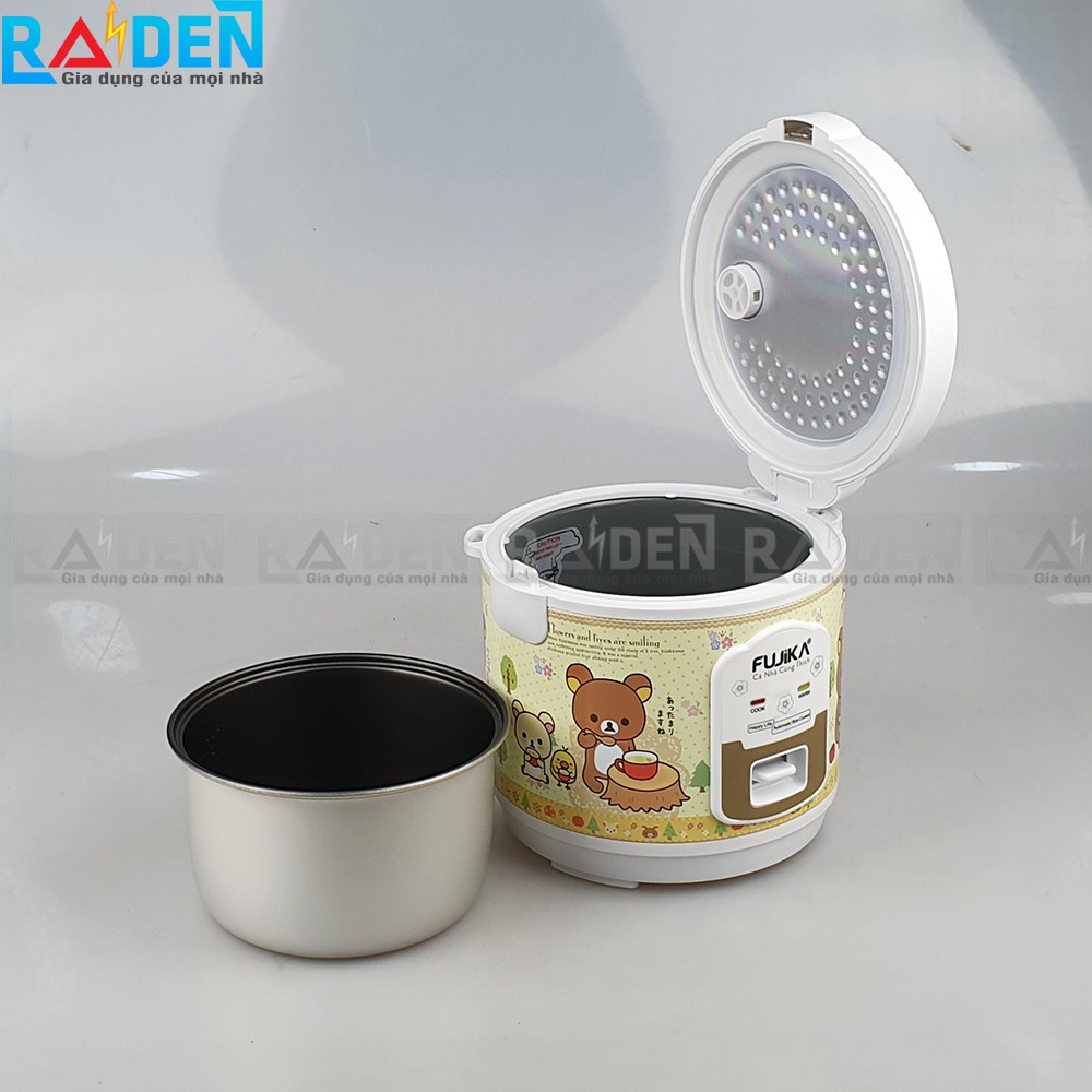 Nồi cơm điện nắp gài 1L Fujika FJ-CM10 dành cho 1 - 2 người ăn - Họa tiết ngẫu nhiên | BigBuy360 - bigbuy360.vn