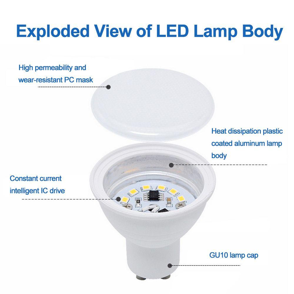 Bộ 2 Bóng Đèn LED GU10 COB Tiết Kiệm Năng Lượng