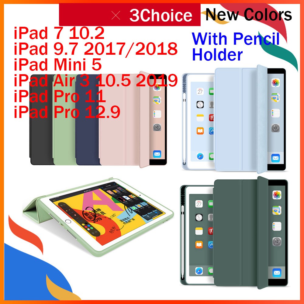 Bao da thông minh cho máy tính bảng iPad 8 7 10.2 Mini 5 4 9.7 2017/2018 Air 3 Pro 10.5 12.9 11 2020 | BigBuy360 - bigbuy360.vn