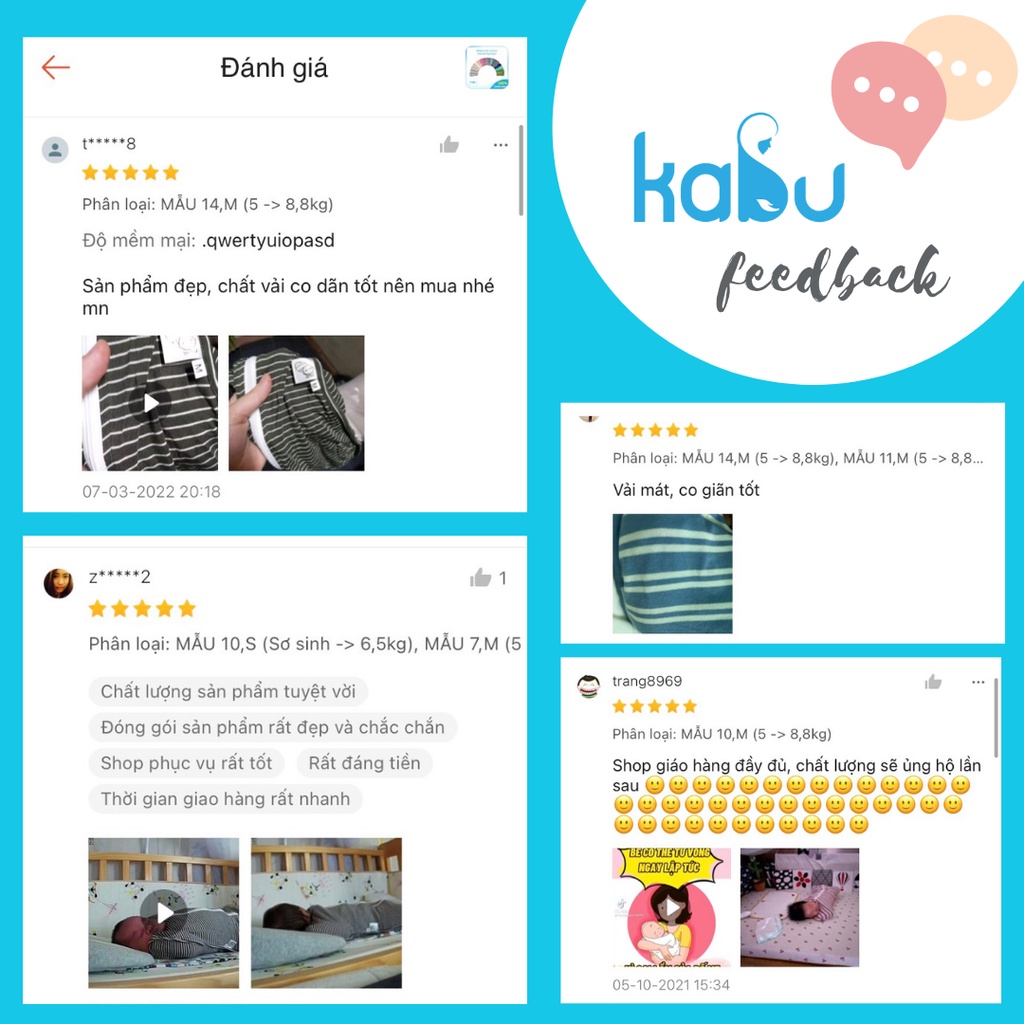 KABU - Nhộng Chũn Cocoon Mẫu Thu Đông Giúp Bé Ngủ Ngon Sâu Giấc, Không Giật Mình