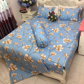 Bộ Ga gối Poly trần bông