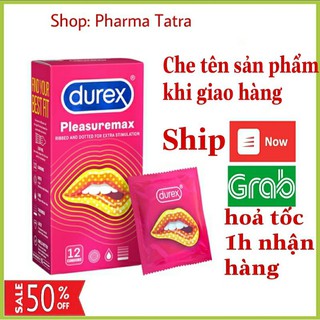 Bao cao su Durex Pleasuremax 12 bao 💥 GÂN GAI-tăng cảm giác 💥