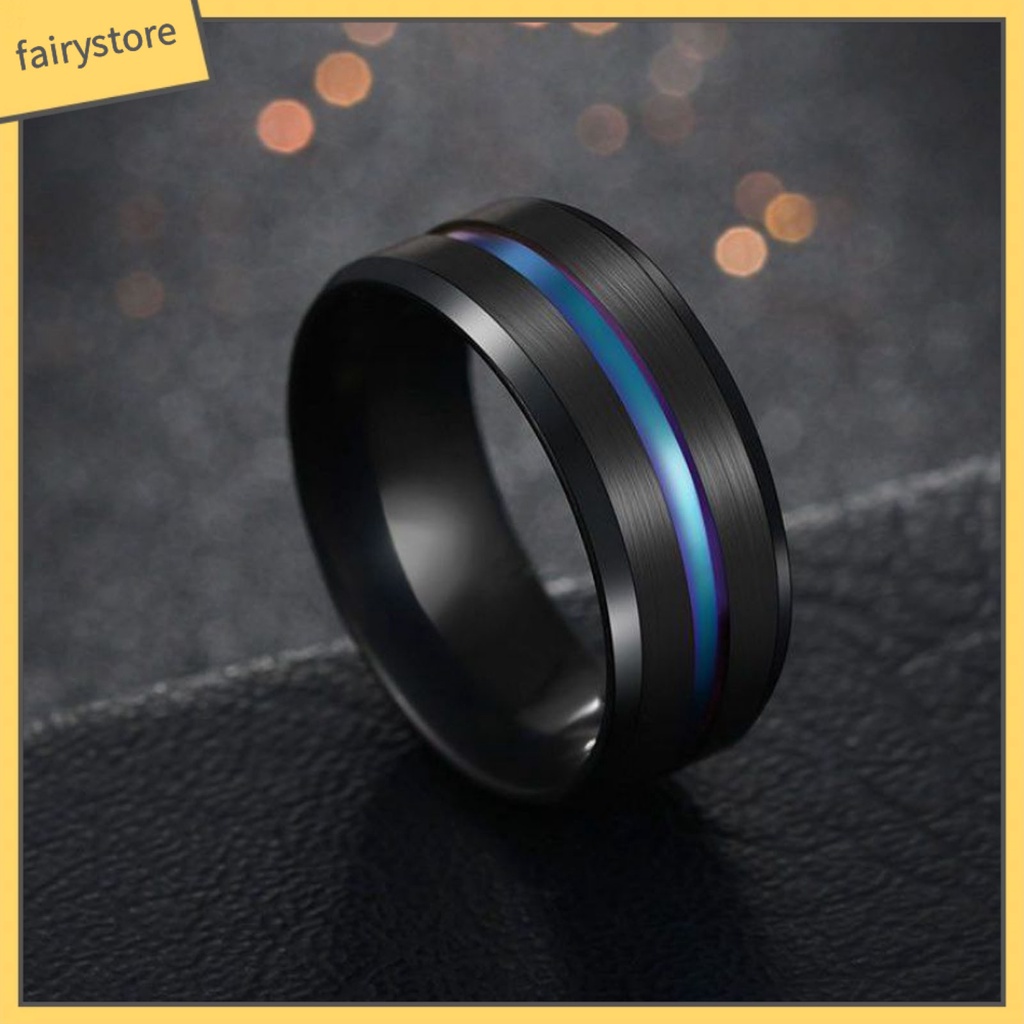 Nhẫn Hợp Kim Màu Trơn Thiết Kế Đơn Giản Cho Nam Và Nữ