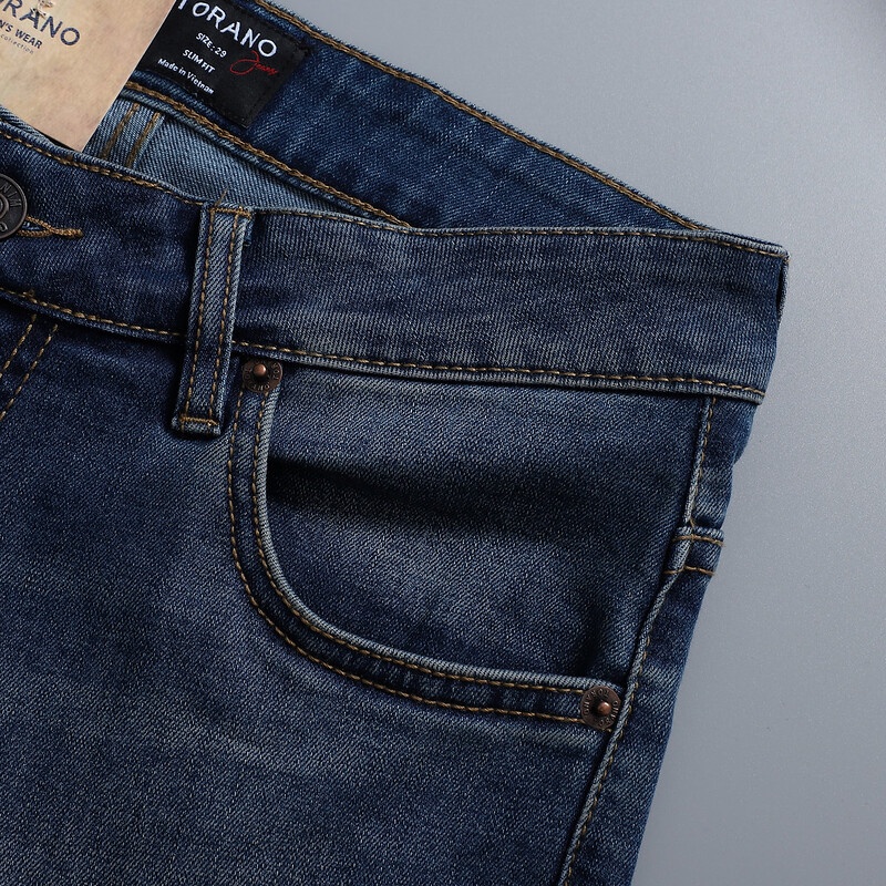 Quần Jeans nam TORANO dáng basic Slim Co Giãn Tốt, Không Bai Xù, Bền Màu, Phom Trẻ Trung BJ001