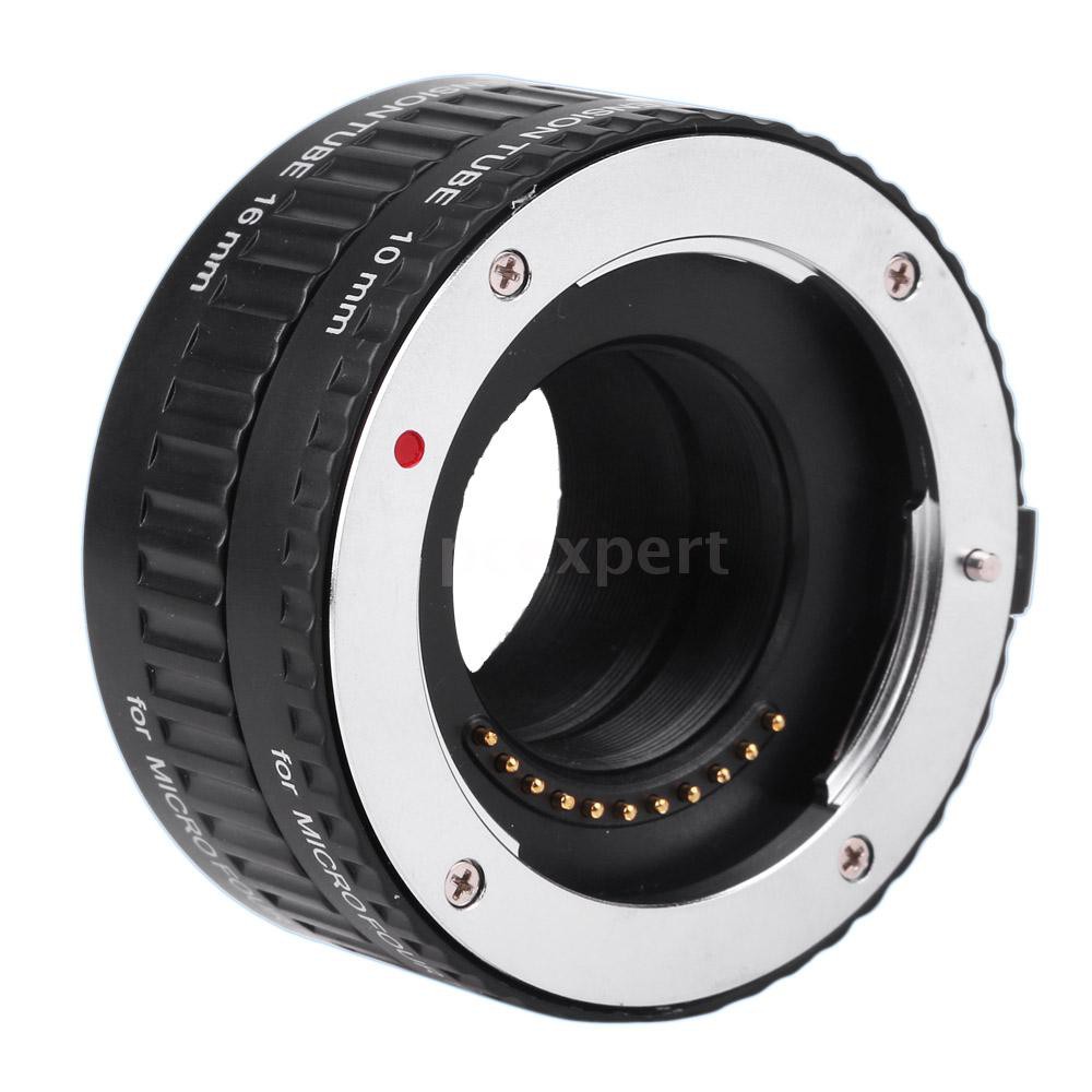 PCER◆ Viltrox Macro AF Auto Focus Extension DG Tube 10mm 16mm Set Ring Metal Mount for Micro M4/3 Ca